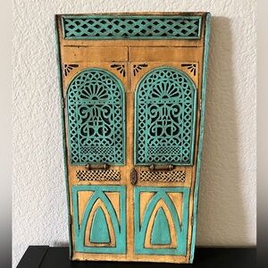 Decorative to scale artisanal handmade wood doors. Made in Colombia
